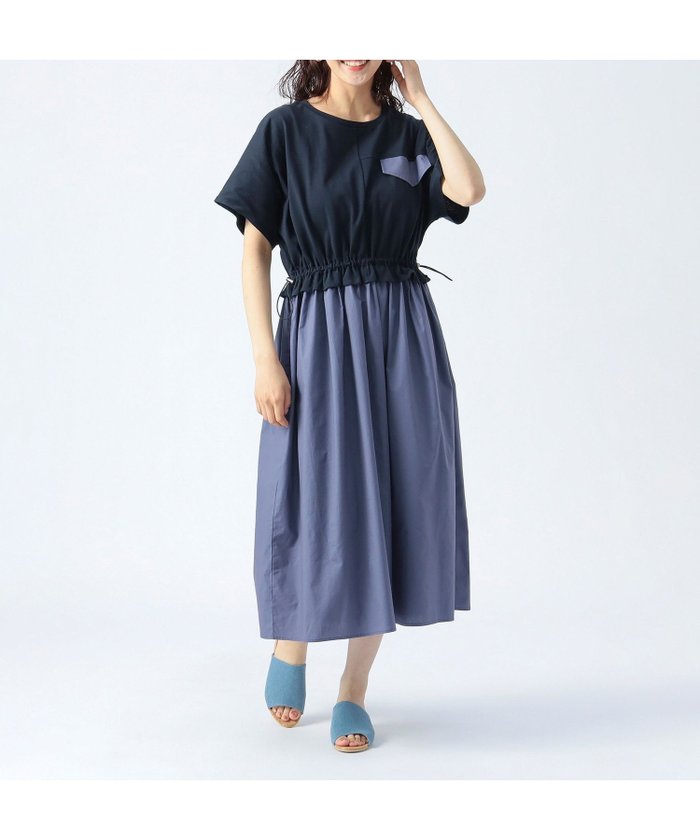 【ビームス ウイメン/BEAMS】のドッキング 切替 ワンピース インテリア・キッズ・メンズ・レディースファッション・服の通販 founy(ファニー) https://founy.com/ ファッション Fashion レディースファッション Fashion for Women ワンピース Dresses カットソー Cut and Sewn Top サンダル Sandals, Summer Shoes スニーカー Sneakers, Trainers ダウン Down, Puffer ドッキング Docking, Mixed Material リラックス Relax, Relaxed Fit 切替 Switching, Contrast Panel |ID: prp329100004781306 ipo3291000000034689282