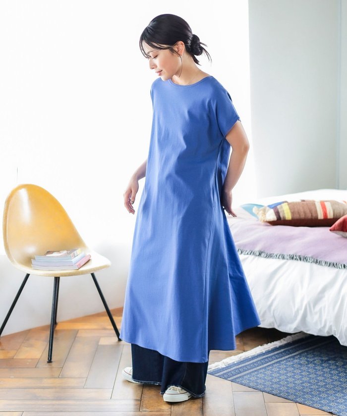 【ビームス ウイメン/BEAMS】の後ボタン 異素材 ワンピース インテリア・キッズ・メンズ・レディースファッション・服の通販 founy(ファニー) https://founy.com/ ファッション Fashion レディースファッション Fashion for Women ワンピース Dresses カットソー Cut and Sewn Top 切替 Switching, Contrast Panel シンプル Simple, Minimal スリーブ Sleeve, Long Sleeve / Short Sleeve センター Center, Center Line デニム Denim, Jeans Material フレンチ French, French Style フロント Front, Front Design ブロード Broadcloth, Fine Cotton ロング Long, Long-Length おすすめ Recommended / Our Picks |ID: prp329100004781316 ipo3291000000034689350