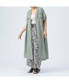 【ビームス ウイメン/BEAMS】の麻混 ダブルポケット オープンワンピース LIGHT OLIVE|ID: prp329100004781321 ipo3291000000034689382