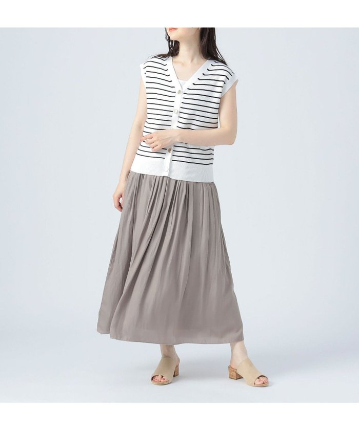 【ビームス ウイメン/BEAMS】のニットベスト * ギャザースカート(セットアイテム) インテリア・キッズ・メンズ・レディースファッション・服の通販 founy(ファニー) https://founy.com/ ファッション Fashion レディースファッション Fashion for Women アウター Coat / Outerwear Collection インナー Innerwear ギャザー Gathered, Ruffled サンダル Sandals, Summer Shoes シンプル Simple, Minimal ストレート Straight, Straight Cut スニーカー Sneakers, Trainers ベスト Vest, Waistcoat ベーシック Basic, Essential リラックス Relax, Relaxed Fit ロング Long, Long-Length |ID: prp329100004781324 ipo3291000000034689410