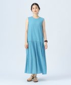 【ビームス ウイメン/BEAMS】のチェック 後ろ リボン ワンピース SAX|ID: prp329100004781325 ipo3291000000034689423