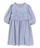 【ビームス ウイメン/BEAMS】のタフタ ギャザー ヨーク ミニ ワンピース BLUE|ID: prp329100004781327 ipo3291000000034689435