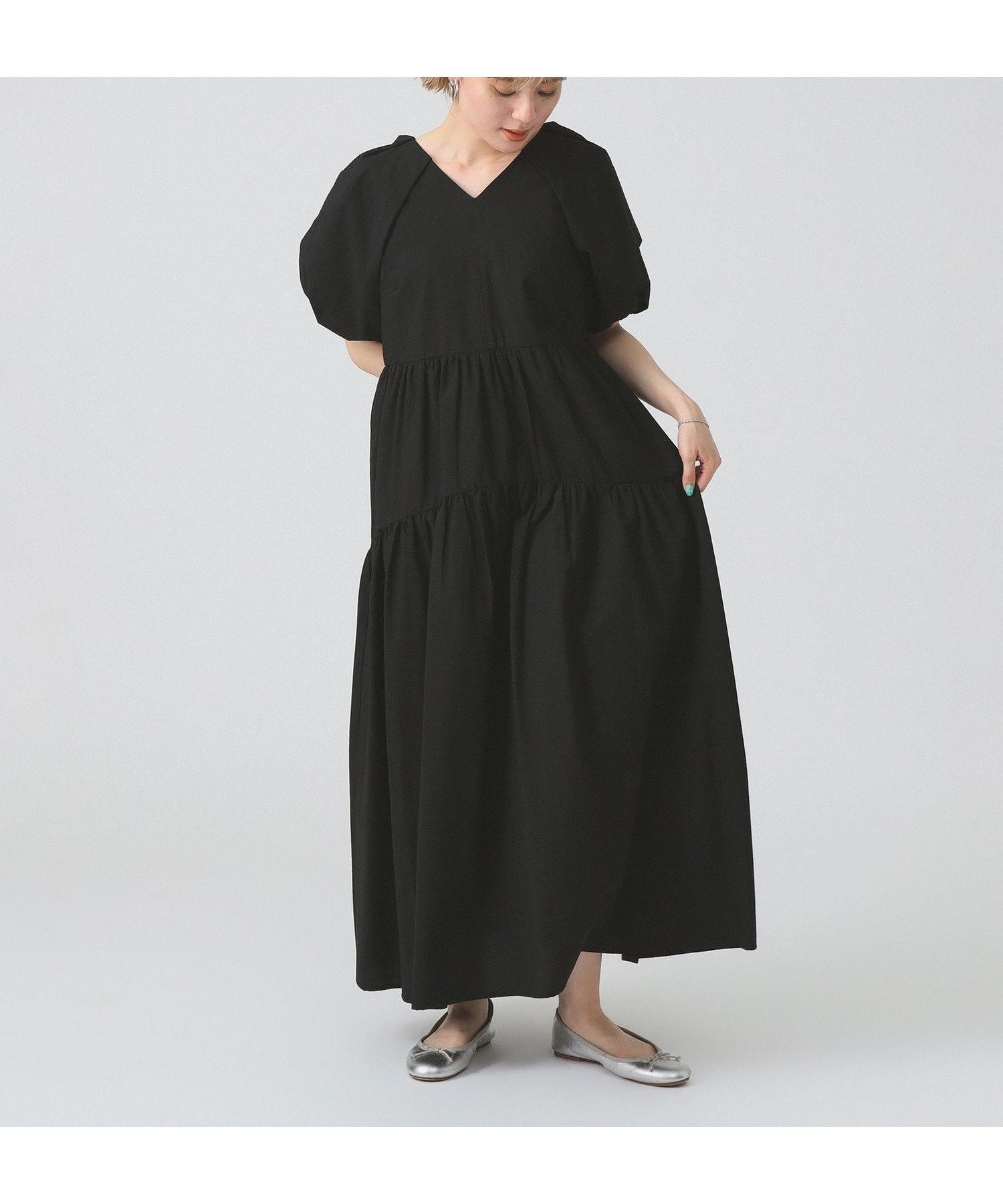 【ビームス ウイメン/BEAMS】のサッカー パフスリーブ Vネック ワンピース インテリア・キッズ・メンズ・レディースファッション・服の通販 founy(ファニー) ファッション Fashion レディースファッション Fashion for Women ワンピース Dresses おすすめ Recommended / Our Picks アクセサリー Fashion Accessories インナー Innerwear サッカー Seersucker, Summer Fabric シューズ Shoes, Footwear シンプル Simple, Minimal スリーブ Sleeve, Long Sleeve / Short Sleeve ダウン Down, Puffer フェミニン Feminine, Girly リボン Ribbon, Bow レース Lace, Lace Fabric エレガント 上品 Elegant BLACK|ID: prp329100004781329 ipo3291000000034689453