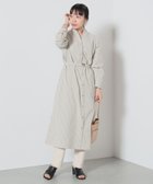 【ビームス ウイメン/BEAMS】のスキッパー風 シャツワンピース BEIGE2×IVORY|ID: prp329100004781396 ipo3291000000034689943