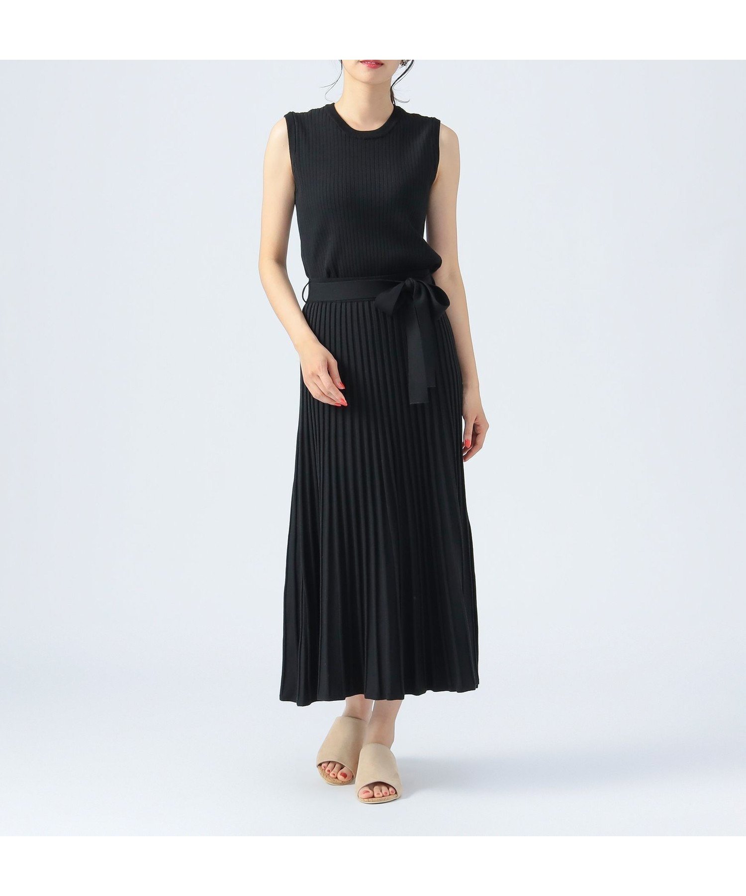 【ビームス ウイメン/BEAMS】のリブニット セットアップ ノースリーブ ワンピース インテリア・キッズ・メンズ・レディースファッション・服の通販 founy(ファニー) ファッション Fashion レディースファッション Fashion for Women ワンピース Dresses キャップ Cap, Baseball Cap サンダル Sandals, Summer Shoes ジャケット Jacket, Outerwear スニーカー Sneakers, Trainers セットアップ Set-Up, Coordinated Outfit トレンド Trend, Trending Now ノースリーブ Sleeveless, No-Sleeve フィット Fit, Slim Fit リブニット Rib Knit, Ribbed Knit リボン Ribbon, Bow エレガント 上品 Elegant BLACK|ID: prp329100004781400 ipo3291000000034689968