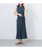 【ビームス ウイメン/BEAMS】のリブニット セットアップ ノースリーブ ワンピース GREYISH BLUE|ID: prp329100004781400 ipo3291000000034689970