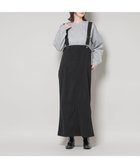 【ナノ ユニバース/nano universe】のストレッチ起毛ジャンパースカート(セットアップ可) ブラック|ID:prp329100004781405