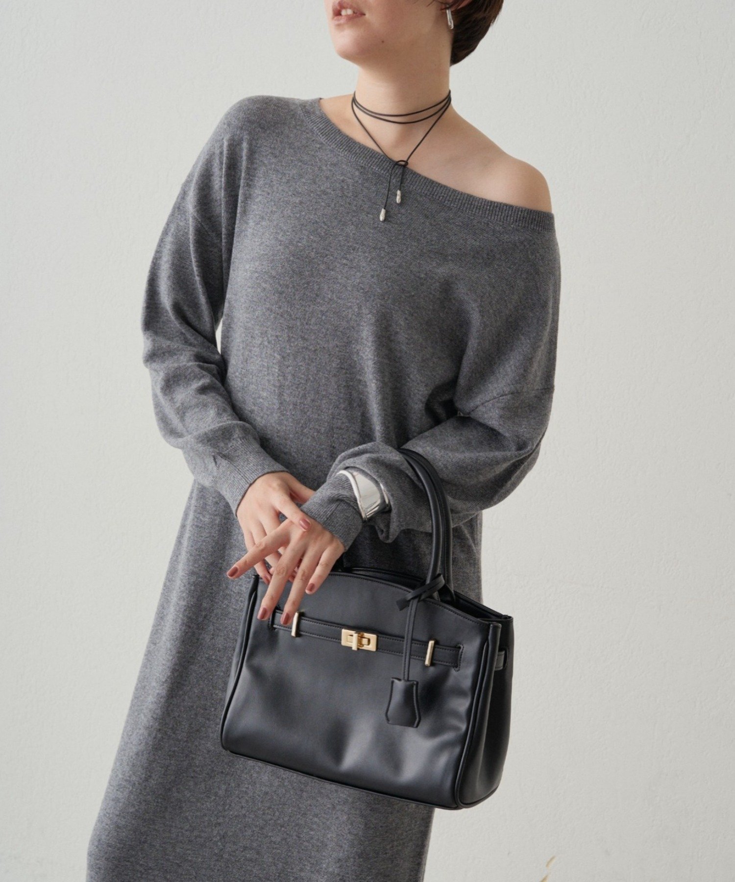 【パルグループ/PAL GROUP】の【Loungedress】ウールカシミヤニットワンピース インテリア・キッズ・メンズ・レディースファッション・服の通販 founy(ファニー) 　ファッション　Fashion　レディースファッション　Fashion for Women　ワンピース　Dresses　フォーマル・パーティードレス・結婚式用ドレス　Elegant & Casual Dresses　ニットワンピース　Knit Dresses　シンプル　Simple, Minimal　リラックス　Relax, Relaxed Fit　再入荷　Restock / Back in Stock　おすすめ　Recommended / Our Picks　エレガント 上品　Elegant　グレー|ID: prp329100004781414 ipo3291000000034690057