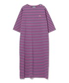 【ビームス ウイメン/BEAMS】の【別注】LACOSTE / ボーダー ハーフスリーブ ドレス FUCHSIA|ID: prp329100004781417 ipo3291000000034800275