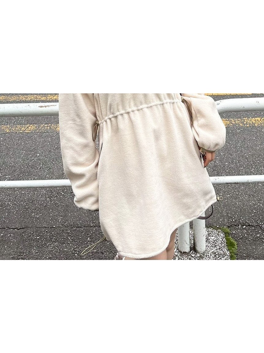 【リリーブラウン/Lily Brown】のフリースワンピース 人気、トレンドファッション・服の通販 founy(ファニー) 　ファッション　Fashion　レディースファッション　Fashion for Women　ワンピース　Dresses　おすすめ　Recommended / Our Picks　コクーン　Cocoon, Cocoon Silhouette　スマート　Smart, Elegant　トレンド　Trend, Trending Now　ドローストリング　Drawstring, Pull Cord　フィット　Fit, Slim Fit　フレア　Flare, Flared　リラックス　Relax, Relaxed Fit　ロング　Long, Long-Length　今季　This Season, Current Season　A/W・秋冬　Autumn/Winter　 other-1|ID: prp329100004781450 ipo3291000000034690326