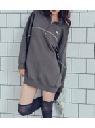 【スナイデル/SNIDEL】の【SNIDEL×PUMA】スエットワンピース 人気、トレンドファッション・服の通販 founy(ファニー) ファッション Fashion レディースファッション Fashion for Women ワンピース Dresses ウェーブ Wavy Pattern コレクション Collection, Seasonal Line シンプル Simple, Minimal ジップ Zip, Zipper スウェット / スエット Sweatshirt, Sweatwear スタンド Stand Collar, Upright Stand スポーツ Sports, Activewear スポーティ Sporty, Casual Athletic スマート Smart, Elegant デニム Denim, Jeans Material プリント Print, Printed Pattern リラックス Relax, Relaxed Fit おすすめ Recommended / Our Picks thumbnail DGRY[008]|ID: prp329100004781458 ipo3291000000034690382