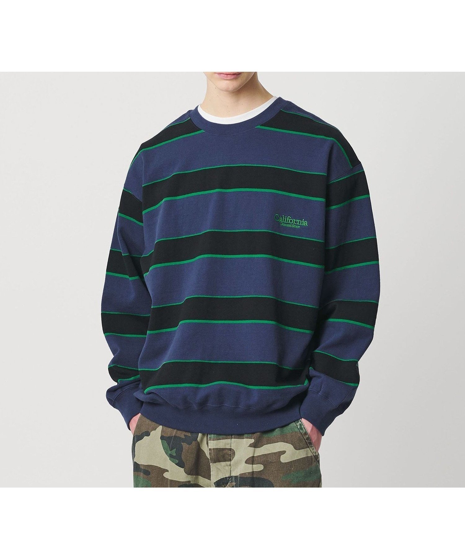 【ビューティ&ユース ユナイテッドアローズ/BEAUTY&YOUTH / UNITED ARROWS】のCGS. ボーダー スウェット クルーネック インテリア・キッズ・メンズ・レディースファッション・服の通販 founy(ファニー) ファッション Fashion レディースファッション Fashion for Women トップス・カットソー Cut & Sew Tops レディースパーカー・カジュアルフーディー Casual Hoodies & Sweatshirts スウェット・クルーネックトップス Sweatshirts & Crewnecks / Relaxed Fit Sweat Tops インナー Innerwear ウォッシュ Washed Finish スウェット / スエット Sweatshirt, Sweatwear バルーン Balloon, Balloon Silhouette ボーダー Border, Stripe リラックス Relax, Relaxed Fit ワンポイント One Point, Statement Accent NAVY|ID: prp329100004781493 ipo3291000000034949105