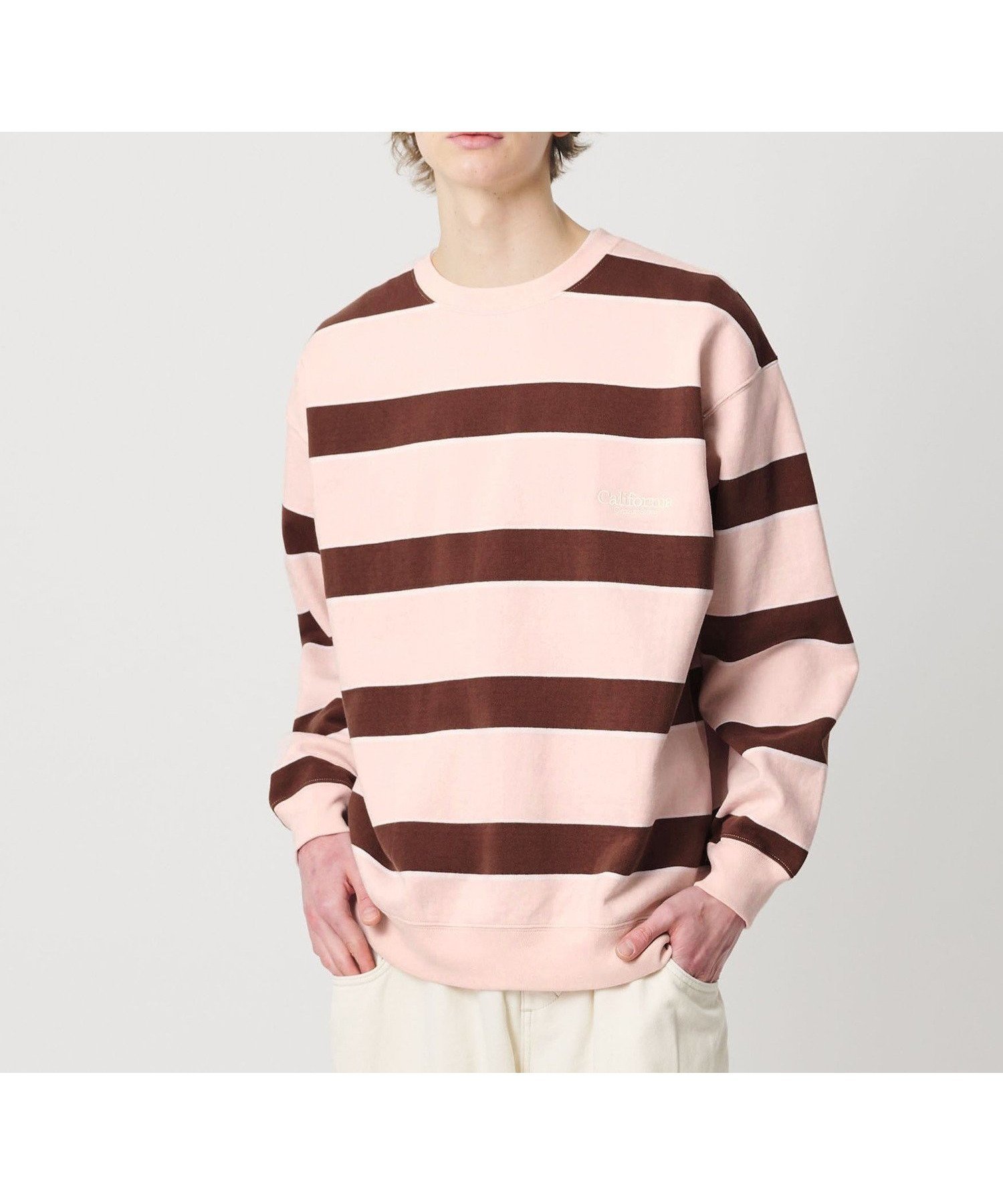 【ビューティ&ユース ユナイテッドアローズ/BEAUTY&YOUTH / UNITED ARROWS】のCGS. ボーダー スウェット クルーネック インテリア・キッズ・メンズ・レディースファッション・服の通販 founy(ファニー) ファッション Fashion レディースファッション Fashion for Women トップス・カットソー Cut & Sew Tops レディースパーカー・カジュアルフーディー Casual Hoodies & Sweatshirts スウェット・クルーネックトップス Sweatshirts & Crewnecks / Relaxed Fit Sweat Tops インナー Innerwear ウォッシュ Washed Finish スウェット / スエット Sweatshirt, Sweatwear バルーン Balloon, Balloon Silhouette ボーダー Border, Stripe リラックス Relax, Relaxed Fit ワンポイント One Point, Statement Accent PINK|ID: prp329100004781493 ipo3291000000034949107