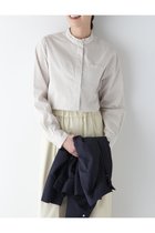 【ヒューマンウーマン/HUMAN WOMAN】のスタンドフリルチェックブラウス ホワイト×ベージュチェック3|ID: prp329100004781528 ipo3291000000034691489