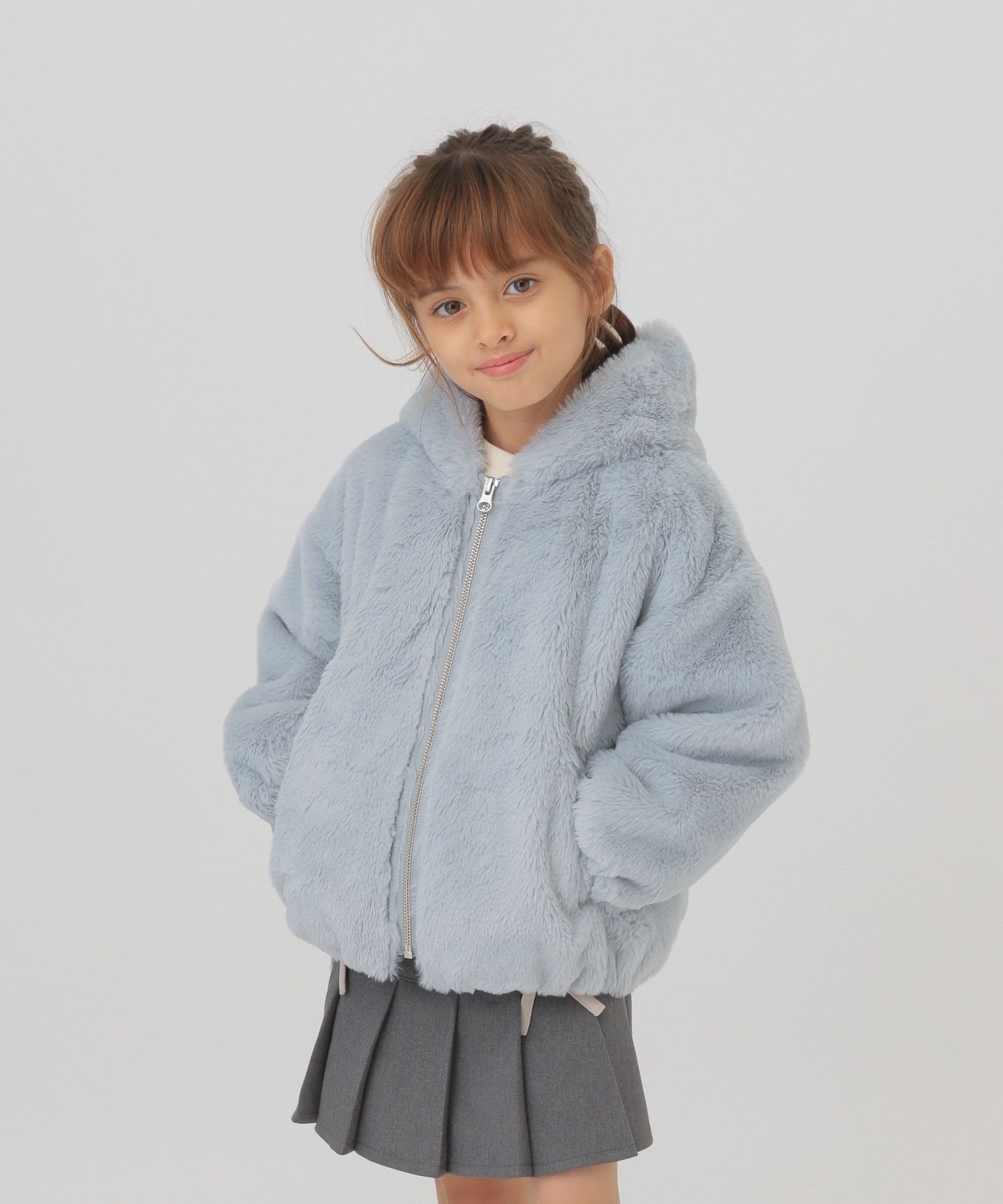 【グローバルワーク/GLOBAL WORK / KIDS】の洗える防風ふわもこパーカー/100-120cm展開/577751 人気、トレンドファッション・服の通販 founy(ファニー) 　ファッション　Fashion　キッズファッション　Fashion for Kids　おすすめ　Recommended / Our Picks　インナー　Innerwear　ショート　Short, Short Length　パーカー　Hoodie, Parka　フェイクファー　Faux Fur, Imitation Fur　ボトム　Bottoms, Lower Wear　人気　Popular, Best Seller　洗える　Machine Washable　防寒　Cold Protection, Winter-Ready　 other-1|ID: prp329100004781585 ipo3291000000034692417