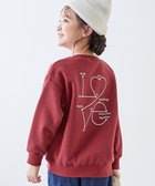 【デビロック/devirock / KIDS】のデビラボ ガールズ プリント BOXシルエット 裏起毛トレーナー トレーナー 25AW 023-LOVE-ボルドー|ID: prp329100004781603 ipo3291000000034692611