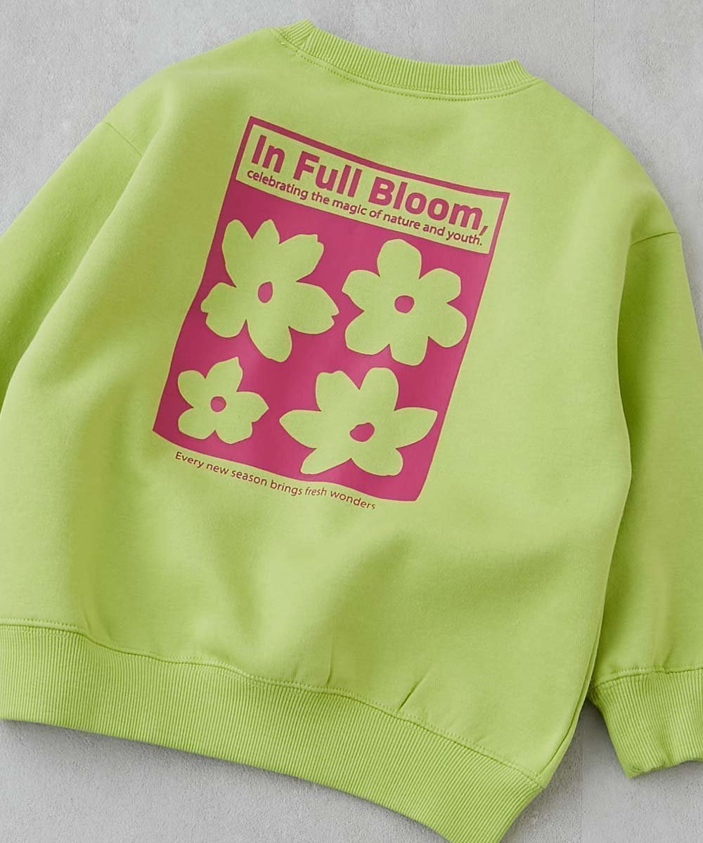 【デビロック/devirock / KIDS】のデビラボ ガールズ プリント BOXシルエット 裏起毛トレーナー トレーナー 25AW インテリア・キッズ・メンズ・レディースファッション・服の通販 founy(ファニー) ファッション Fashion キッズファッション Fashion for Kids スニーカー Sneakers, Trainers トレーナー Sweatshirt, Trainer プリント Print, Printed Pattern おすすめ Recommended / Our Picks 2025年 2025 2025-2026秋冬・A/W Autumn/Winter 2025–26 AW25–26 021-花2-Lイエローグリーン|ID: prp329100004781603 ipo3291000000034692615