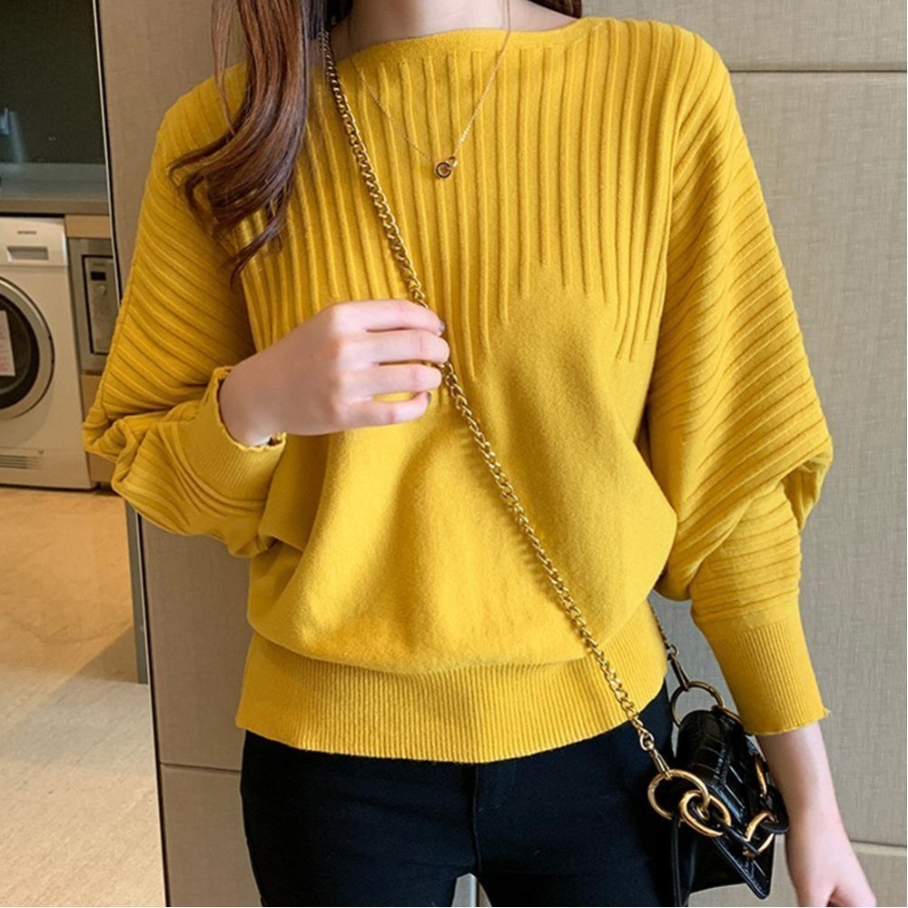 【ミニミニストア/miniministore】のニットトップス きれいめ 春 フィット 人気、トレンドファッション・服の通販 founy(ファニー) 　ファッション　Fashion　レディースファッション　Fashion for Women　トップス・カットソー　Cut & Sew Tops　ニット　Knit Tops & Sweaters　アクリル　Acrylic Material　イエロー　Yellow　シンプル　Simple, Minimal　セーター　Sweater, Knitwear　ニットソー　Knit-Sewn, Cut & Sew Knit　フィット　Fit, Slim Fit　ベーシック　Basic, Essential　冬　Winter / This Winter　春　Spring　無地　Plain, Solid Color　長袖　Long Sleeve, Full Sleeve　 other-1|ID: prp329100004781608 ipo3291000000034927451