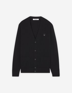 【メゾン キツネ/MAISON KITSUNE / MEN】 MAISON KITSUNE/BOLD FOX HEAD PATCH REGULAR CARDIGAN IN LAMBSWOOL人気、トレンドファッション・服の通販 founy(ファニー) ファッション Fashion メンズファッション Fashion for Men 冬 Winter / This Winter カーディガン Cardigan, Knitwear コレクション Collection, Seasonal Line スタイリッシュ Stylish, Fashionable パッチ Patch, Appliqué フィット Fit, Slim Fit フロント Front, Front Design ポケット Pocket, Pocket Detail レギュラー Regular, Standard Fit 定番 Standard, Basic Item A/W・秋冬 Autumn/Winter 長袖 Long Sleeve, Full Sleeve |ID:prp329100004781644