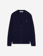 【メゾン キツネ/MAISON KITSUNE / MEN】のMAISON KITSUNE/BOLD FOX HEAD PATCH REGULAR CARDIGAN IN LAMBSWOOL 人気、トレンドファッション・服の通販 founy(ファニー) ファッション Fashion メンズファッション Fashion for Men 冬 Winter / This Winter カーディガン Cardigan, Knitwear コレクション Collection, Seasonal Line スタイリッシュ Stylish, Fashionable パッチ Patch, Appliqué フィット Fit, Slim Fit フロント Front, Front Design ポケット Pocket, Pocket Detail レギュラー Regular, Standard Fit 定番 Standard, Basic Item A/W・秋冬 Autumn/Winter 長袖 Long Sleeve, Full Sleeve thumbnail NAVY|ID: prp329100004781644 ipo3291000000034693063