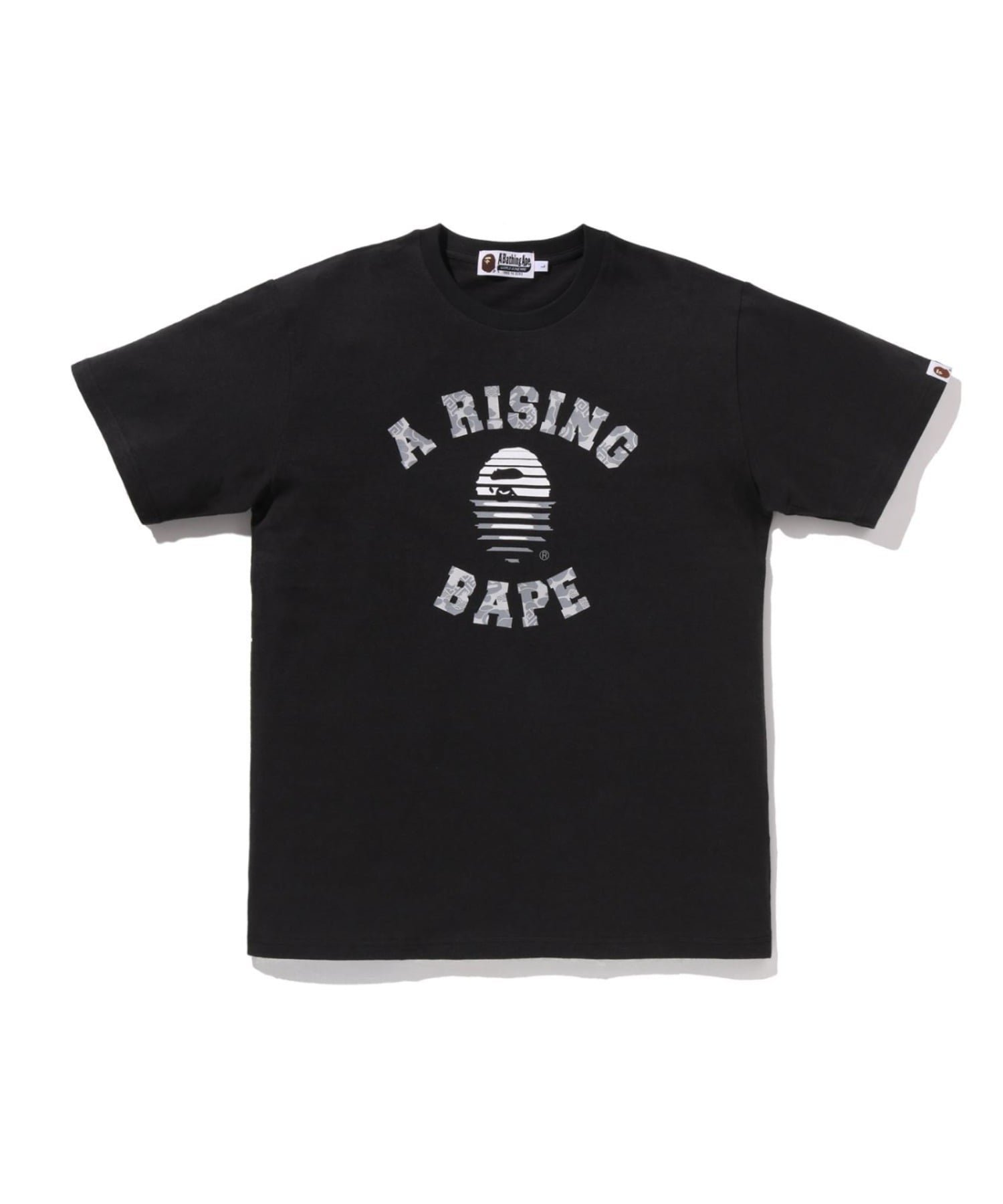 【ア ベイシング エイプ/A BATHING APE】のA RISING BAPE TEE インテリア・キッズ・メンズ・レディースファッション・服の通販 founy(ファニー) 　ファッション　Fashion　レディースファッション　Fashion for Women　コレクション　Collection, Seasonal Line　ショート　Short, Short Length　スリーブ　Sleeve, Long Sleeve / Short Sleeve　フロント　Front, Front Design　モチーフ　Motif, Design Theme　定番　Standard, Basic Item　A/W・秋冬　Autumn/Winter　BLACK|ID: prp329100004782018 ipo3291000000035247002