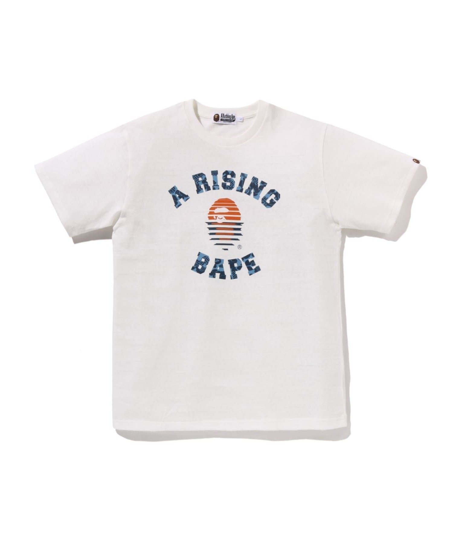 【ア ベイシング エイプ/A BATHING APE】のA RISING BAPE TEE インテリア・キッズ・メンズ・レディースファッション・服の通販 founy(ファニー) 　ファッション　Fashion　レディースファッション　Fashion for Women　コレクション　Collection, Seasonal Line　ショート　Short, Short Length　スリーブ　Sleeve, Long Sleeve / Short Sleeve　フロント　Front, Front Design　モチーフ　Motif, Design Theme　定番　Standard, Basic Item　A/W・秋冬　Autumn/Winter　WHITE|ID: prp329100004782018 ipo3291000000035247005