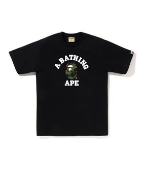 【ア ベイシング エイプ/A BATHING APE】の1ST CAMO COLLEGE TEE 人気、トレンドファッション・服の通販 founy(ファニー) ファッション Fashion レディースファッション Fashion for Women インナー Innerwear ショート Short, Short Length スリーブ Sleeve, Long Sleeve / Short Sleeve フロント Front, Front Design プリント Print, Printed Pattern ラバー Rubber, Rubber Sole |ID:prp329100004782020