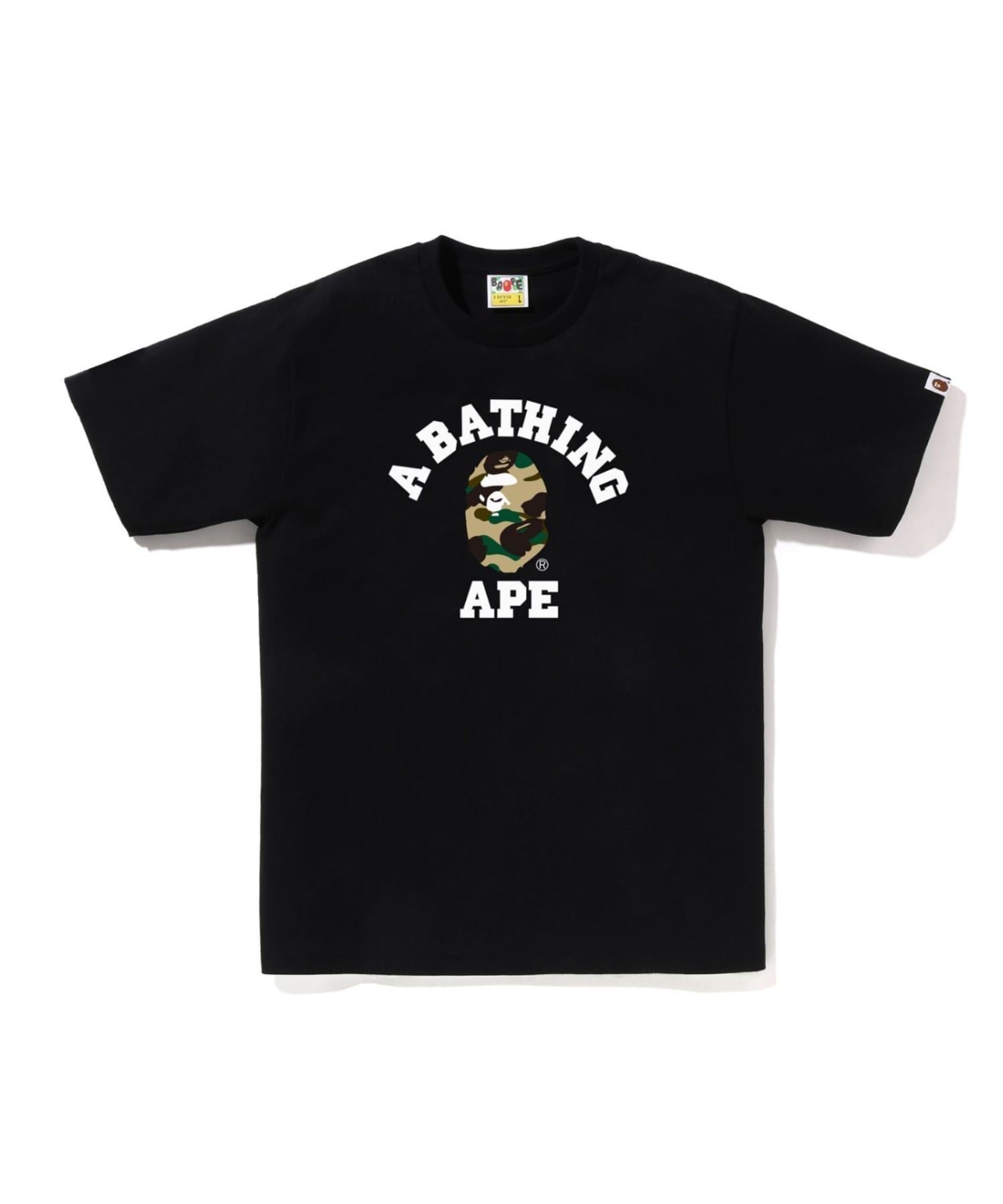 【ア ベイシング エイプ/A BATHING APE】の1ST CAMO COLLEGE TEE インテリア・キッズ・メンズ・レディースファッション・服の通販 founy(ファニー) ファッション Fashion レディースファッション Fashion for Women インナー Innerwear ショート Short, Short Length スリーブ Sleeve, Long Sleeve / Short Sleeve フロント Front, Front Design プリント Print, Printed Pattern ラバー Rubber, Rubber Sole BKxYE|ID: prp329100004782020 ipo3291000000034919953