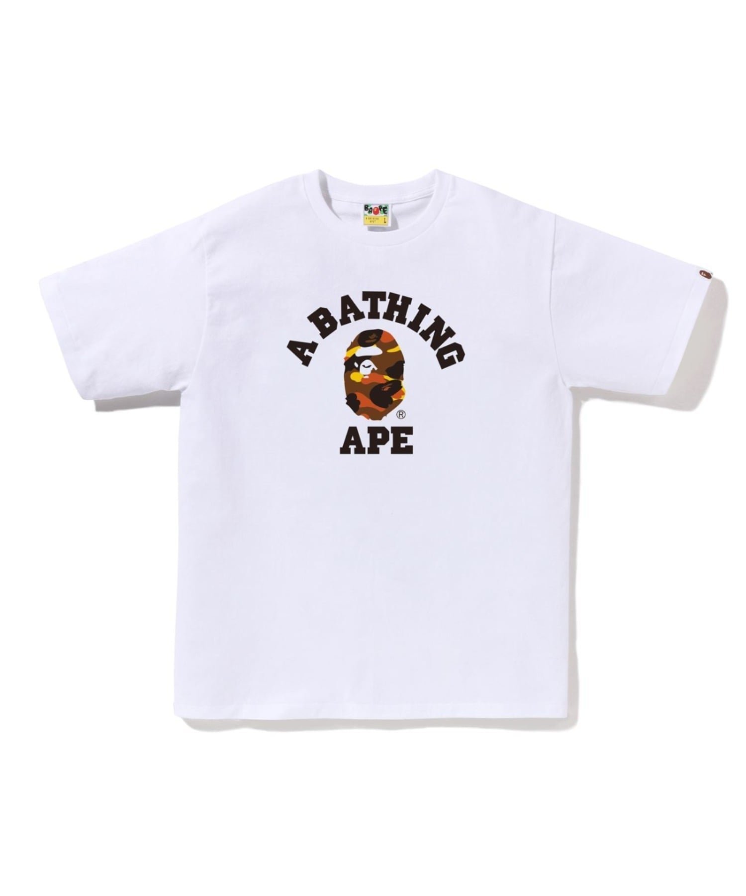 【ア ベイシング エイプ/A BATHING APE】の1ST CAMO COLLEGE TEE インテリア・キッズ・メンズ・レディースファッション・服の通販 founy(ファニー) ファッション Fashion レディースファッション Fashion for Women インナー Innerwear ショート Short, Short Length スリーブ Sleeve, Long Sleeve / Short Sleeve フロント Front, Front Design プリント Print, Printed Pattern ラバー Rubber, Rubber Sole WHxOR|ID: prp329100004782020 ipo3291000000034919956