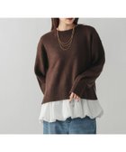 【グローバルワーク/GLOBAL WORK】の吉高由里子さん着用/フワフワHugmeクループルオーバー/577885 ダークブラウンラメ58|ID: prp329100004782043 ipo3291000000035308861