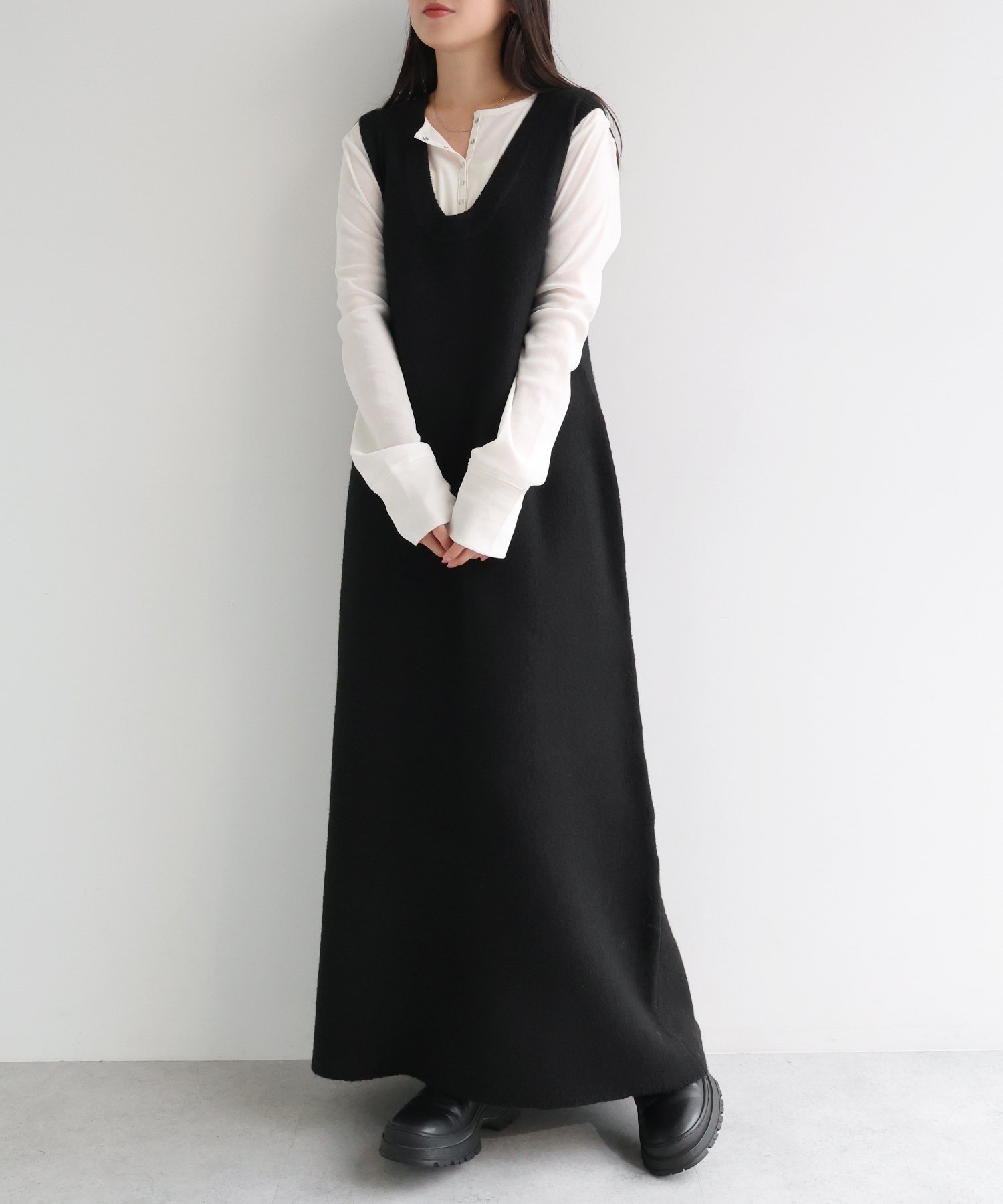 【アンドミー/andme】のミックスメランジ ノースリーブ ニット ワンピース 人気、トレンドファッション・服の通販 founy(ファニー) ファッション Fashion レディースファッション Fashion for Women ワンピース Dresses ニットワンピース Knit Dresses アクリル Acrylic Material インナー Innerwear シンプル Simple, Minimal タートルネック Turtleneck, High Neck ノースリーブ Sleeveless, No-Sleeve 長袖 Long Sleeve, Full Sleeve ビスチェ Bustier, Corset Top 無地 Plain, Solid Color ロング Long, Long-Length other-1|ID: prp329100004782107 ipo3291000000034698823