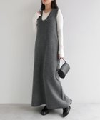 【アンドミー/andme】のミックスメランジ ノースリーブ ニット ワンピース チャコールグレー|ID: prp329100004782107 ipo3291000000034698825