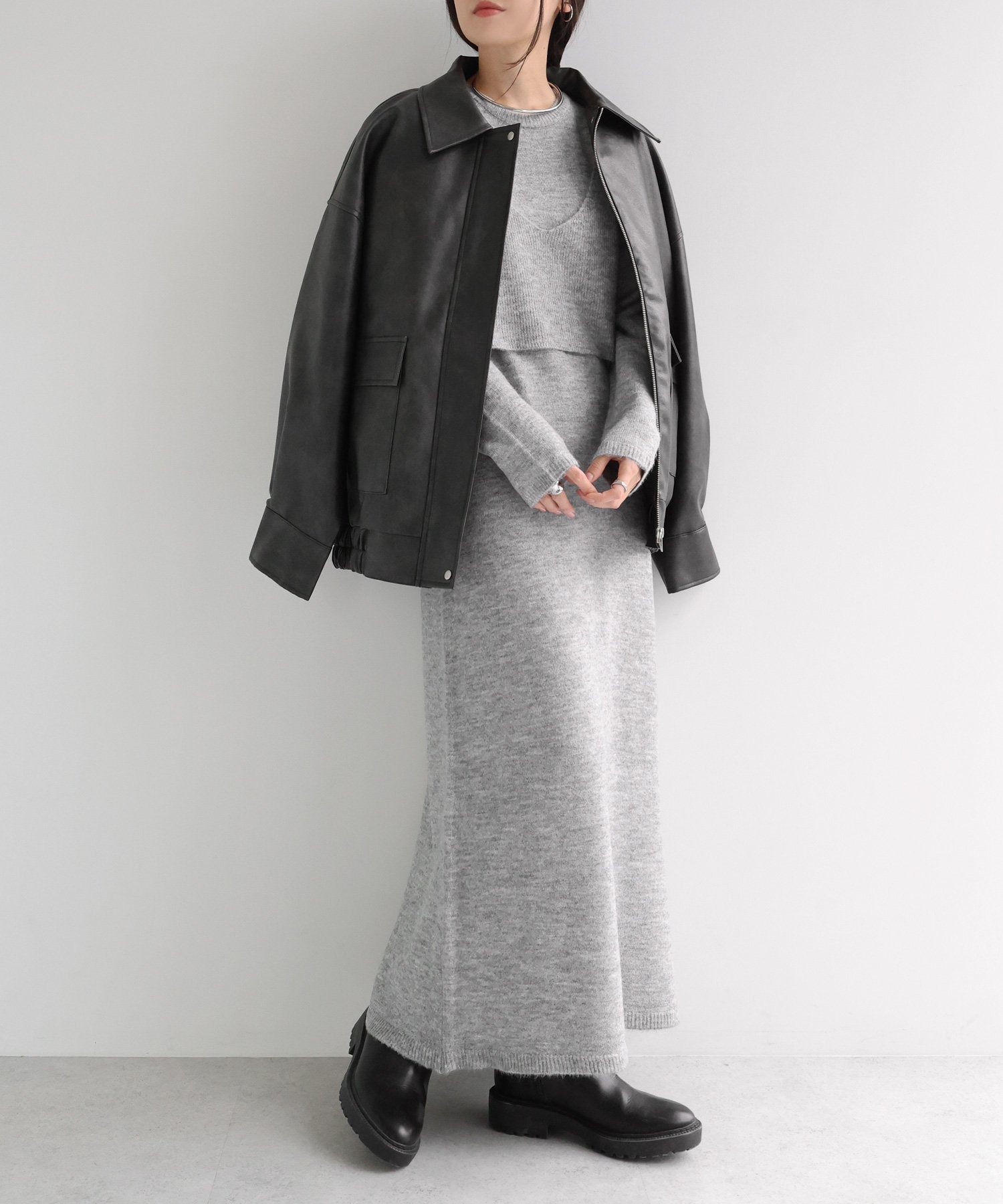 【アンドミー/andme】のビスチェ付き 長袖 ニット ワンピース 人気、トレンドファッション・服の通販 founy(ファニー) ファッション Fashion レディースファッション Fashion for Women ワンピース Dresses ニットワンピース Knit Dresses アクリル Acrylic Material キャミソール Camisole, Spaghetti Strap Top 長袖 Long Sleeve, Full Sleeve ビスチェ Bustier, Corset Top エレガント 上品 Elegant other-1|ID: prp329100004782108 ipo3291000000034698831