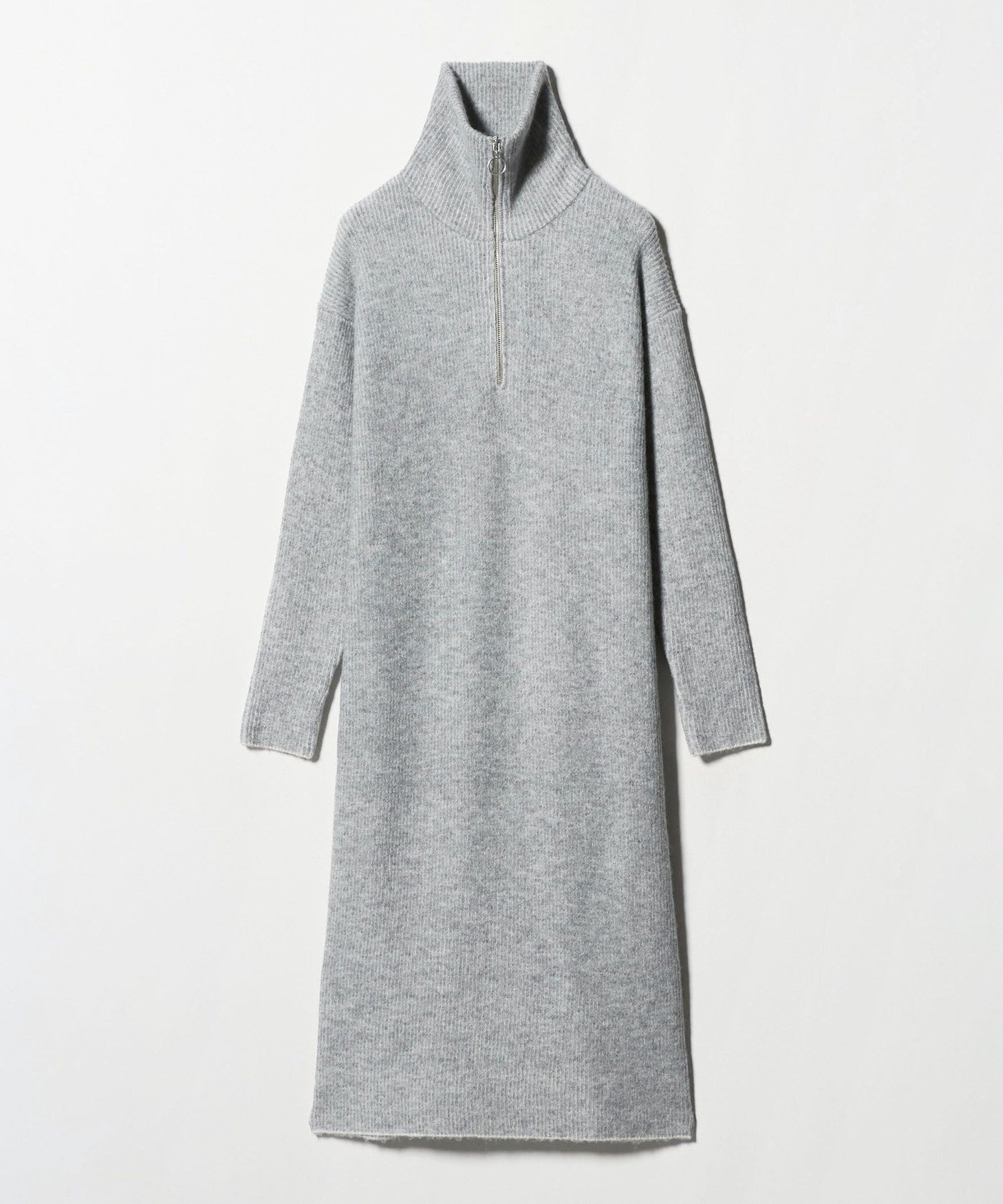【ユナイテッドアローズ/UNITED ARROWS】のハーフジップ ニットワンピース ライトグレー -ウォッシャブル- A DAY IN THE LIFE 人気、トレンドファッション・服の通販 founy(ファニー) 　ファッション　Fashion　レディースファッション　Fashion for Women　ワンピース　Dresses　ニットワンピース　Knit Dresses　ウォッシャブル　Machine Washable　シンプル　Simple, Minimal　ジップ　Zip, Zipper　タートル　Turtleneck, Turtle Collar　トレンド　Trend, Trending Now　バランス　Balance, Style Balance　ワイド　Wide, Wide Fit　アウトレット　Outlet / Clearance　ビジネス 仕事 通勤　Business / Work / Commuting　 other-1|ID: prp329100004782114 ipo3291000000034918185