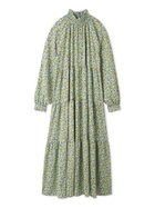 【ミラオーウェン/Mila Owen】のフラワープリントティアードワンピース 人気、トレンドファッション・服の通販 founy(ファニー) ファッション Fashion レディースファッション Fashion for Women ワンピース Dresses アクセサリー Fashion Accessories エレガント 上品 Elegant カフス Cuff Design キャミワンピース Cami Dress, Slip Dress ギャザー Gathered, Ruffled シャーリング Shirring, Ruched ジョーゼット Georgette, Semi-Sheer Fabric スマート Smart, Elegant ハイネック High Neck, Mock Neck バランス Balance, Style Balance フラワー Flower, Floral プリント Print, Printed Pattern 冬 Winter / This Winter thumbnail BLU[086]|ID: prp329100004782125 ipo3291000000034930314