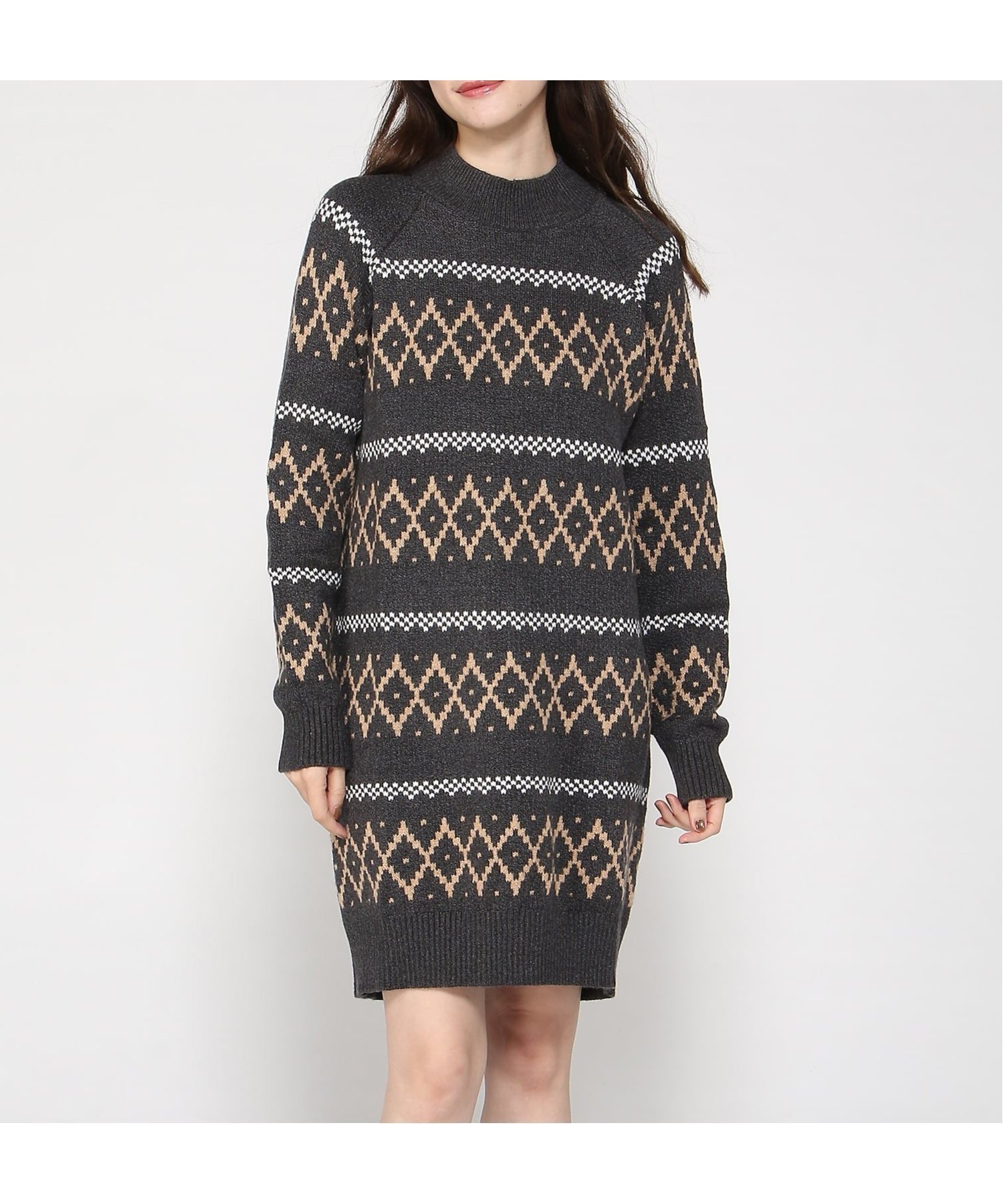 【バナナリパブリック ファクトリーストア/BANANA REPUBLIC FACTORY STORE】のBANANA REPUBLIC FACTORY STORE フェアアイル セーターミニワンピース 人気、トレンドファッション・服の通販 founy(ファニー) 　ファッション　Fashion　レディースファッション　Fashion for Women　ワンピース　Dresses　ストレート　Straight, Straight Cut　モダン　Modern, Contemporary　エレガント 上品　Elegant　A/W・秋冬　Autumn/Winter　 other-1|ID: prp329100004782126 ipo3291000000034699000