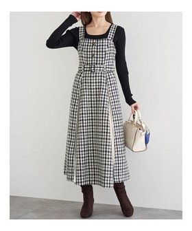 【ルディックパーク/LUDIC PARK】のツイード×プリーツ切り替えジャンパースカート 人気、トレンドファッション・服の通販 founy(ファニー) ファッション Fashion レディースファッション Fashion for Women スカート Skirts インナー Innerwear クラシカル Classical, Vintage-Inspired ツイード Twill, Twill Weave フィット Fit, Slim Fit フロント Front, Front Design プリーツ Pleats, Pleated エレガント 上品 Elegant |ID:prp329100004782137