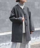 【アーバンリサーチ ドアーズ/URBAN RESEARCH DOORS】のFORK SPOON ウールノーカラーコート CHARCOAL|ID: prp329100004782190 ipo3291000000034700772