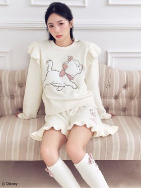 【スナイデル ホーム/SNIDEL HOME】の【WEB 一部直営店舗限定カラーあり】【The Aristocats】ニットプルオーバー 人気、トレンドファッション・服の通販 founy(ファニー) ファッション Fashion レディースファッション Fashion for Women トップス・カットソー Cut & Sew Tops ニット Knit Tops & Sweaters カジュアルプルオーバー・ニットトップス Pullovers & Knit Tops / Casual Pullovers クッション Cushion, Throw Pillow コレクション Collection, Seasonal Line スマート Smart, Elegant チャーム Charm, Pendant 猫 Cat, Kitty フェミニン Feminine, Girly フリル Frill, Ruffle リボン Ribbon, Bow ロング Long, Long-Length おすすめ Recommended / Our Picks お家時間・ステイホーム Stay Home / At Home |ID:prp329100004782250