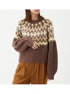 【ミラオーウェン/Mila Owen】のアルパカシャギーノルディックラメニット 人気、トレンドファッション・服の通販 founy(ファニー) ファッション Fashion レディースファッション Fashion for Women トップス・カットソー Cut & Sew Tops ニット Knit Tops & Sweaters ショート Short, Short Length スパンコール Sequins, Sequin Embellishment スマート Smart, Elegant トレンド Trend, Trending Now バランス Balance, Style Balance ボトム Bottoms, Lower Wear 冬 Winter / This Winter エレガント 上品 Elegant ホリデーシーズン Holiday Season thumbnail BRW[058]|ID: prp329100004782262 ipo3291000000035164047