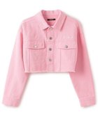 【ナルミヤ オンライン/NARUMIYA ONELINE / KIDS】の【ニコ プチ掲載】Gジャン ピンク|ID: prp329100004782329 ipo3291000000034703240