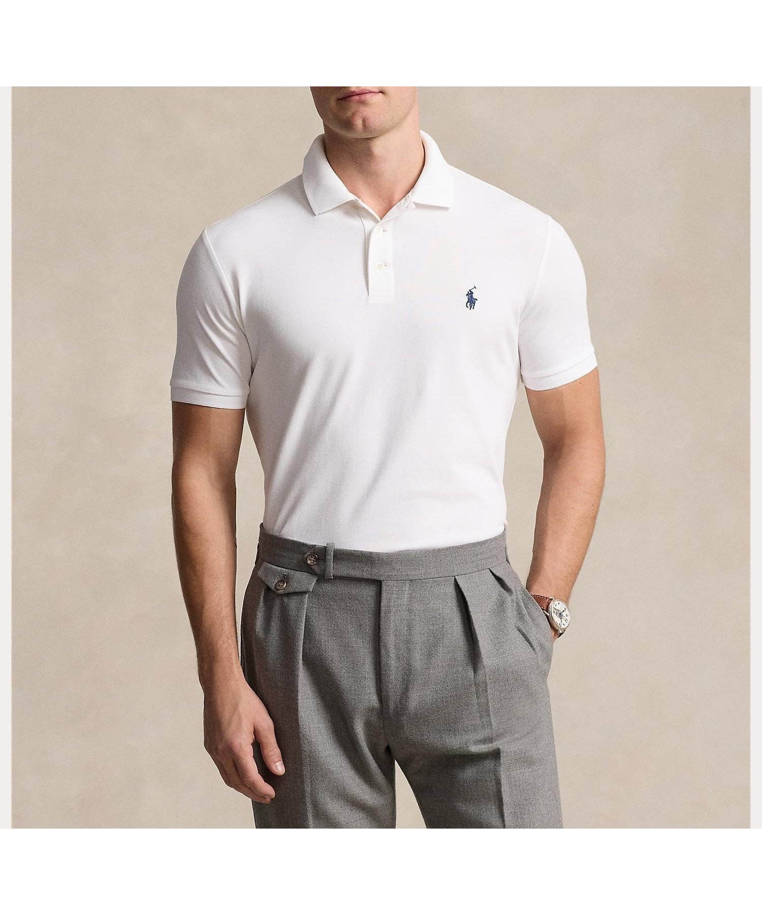 【ラルフローレン/RALPH LAUREN / MEN】のカスタム スリム フィット ストレッチ メッシュ ポロシャツ インテリア・キッズ・メンズ・レディースファッション・服の通販 founy(ファニー) ファッション Fashion メンズファッション Fashion for Men アメリカン American Style クラシック Classic, Timeless Style ストレッチ Stretch, Stretchy Fabric ストレート Straight, Straight Cut スリット Slit, Slit Detail スリム Slim, Slim Fit 定番 Standard, Basic Item フィット Fit, Slim Fit ポロシャツ Polo Shirt, Collared Tee 半袖 Short Sleeve, Half Sleeve メッシュ Mesh, Net Fabric 100ホワイト|ID: prp329100004782502 ipo3291000000034704954