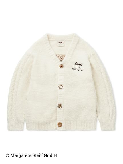 【ジェラート ピケ/gelato pique】の【Steiff】【UNISEX】パウダージャガードカーディガン 人気、トレンドファッション・服の通販 founy(ファニー) 　ファッション　Fashion　レディースファッション　Fashion for Women　トップス・カットソー　Cut & Sew Tops　カーディガン・羽織り　Layered Style Cardigans　カーディガン　Cardigan, Knitwear　スマート　Smart, Elegant　パウダー　Powder, Soft Tone　モチーフ　Motif, Design Theme　ユニセックス　Unisex, Genderless　ロング　Long, Long-Length　クリスマス X'mas　Christmas / X'mas　 other-1|ID: prp329100004782877 ipo3291000000034707835