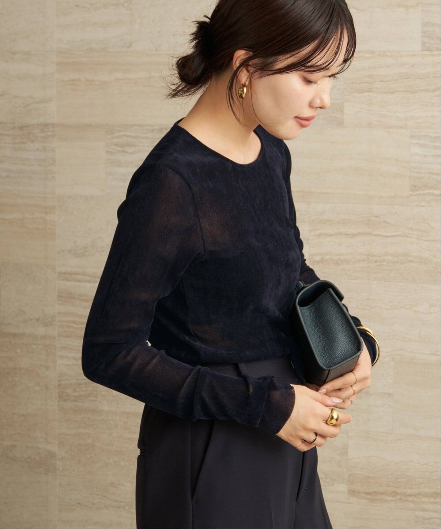 【プラージュ/Plage】の《追加》Flocky Mesh ロンT 2 インテリア・キッズ・メンズ・レディースファッション・服の通販 founy(ファニー) ファッション Fashion レディースファッション Fashion for Women トップス・カットソー Cut & Sew Tops ロングTシャツ・Tシャツ Longline T-Shirts & Tees コンパクト Compact, Small Size シアー Sheer, See-Through シンプル Simple, Minimal ジャケット Jacket, Outerwear トレンド Trend, Trending Now メッシュ Mesh, Net Fabric ロング Long, Long-Length エレガント 上品 Elegant A/W・秋冬 Autumn/Winter ネイビー|ID: prp329100004782883 ipo3291000000034840107