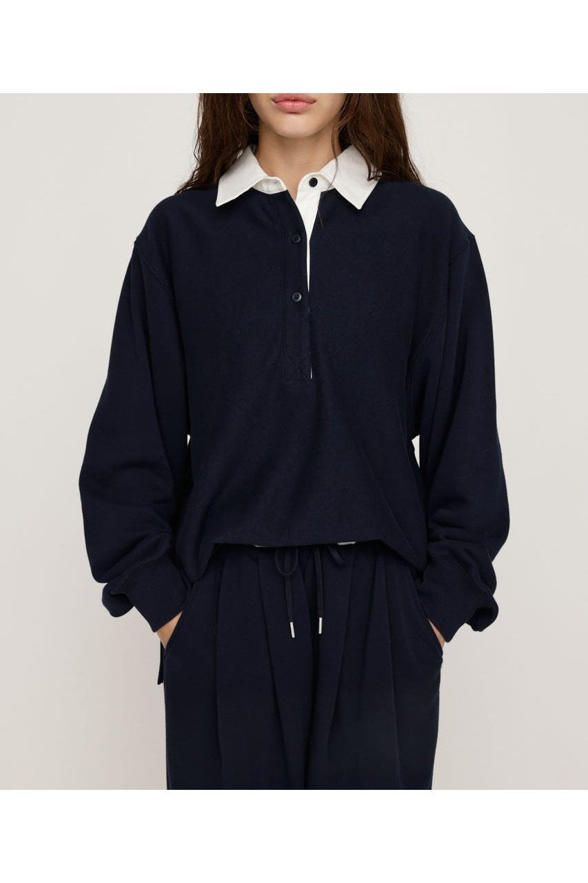 【スライ/SLY】のSW RUGGER シャツ インテリア・キッズ・メンズ・レディースファッション・服の通販 founy(ファニー) 　ファッション　Fashion　レディースファッション　Fashion for Women　トップス・カットソー　Cut & Sew Tops　シャツ・ブラウス・オフィスカジュアル　Elegant Blouses & Button-Ups　今季　This Season, Current Season　スタンダード　Standard, Basic　スリット　Slit, Slit Detail　トレンド　Trend, Trending Now　フロント　Front, Front Design　ベーシック　Basic, Essential　ボックス　Boxy, Box Shape　ボトム　Bottoms, Lower Wear　ルーズ　Loose, Oversized　ループ　Loop, Loop Knit　おすすめ　Recommended / Our Picks　NVY|ID: prp329100004782891 ipo3291000000034930634