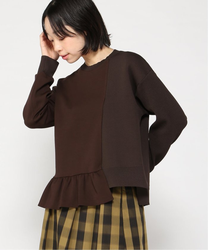 【グレディブリリアン/Gready Brilliant】のGready Brilliant/2_ニットドッキングアシメ インテリア・キッズ・メンズ・レディースファッション・服の通販 founy(ファニー) https://founy.com/ ファッション Fashion レディースファッション Fashion for Women トップス・カットソー Cut & Sew Tops ニット Knit Tops & Sweaters クール Cool, Chic ストレート Straight, Straight Cut トレンド Trend, Trending Now ドッキング Docking, Mixed Material フラット Flat, Flat Shoes ボトム Bottoms, Lower Wear リアル Real, Realistic ワイド Wide, Wide Fit おすすめ Recommended / Our Picks |ID: prp329100004782910 ipo3291000000034796279