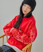 【ニコアンド/niko and】のクロシェコンビプルオーバー 人気、トレンドファッション・服の通販 founy(ファニー) ファッション Fashion レディースファッション Fashion for Women トップス・カットソー Cut & Sew Tops カジュアルプルオーバー・ニットトップス Pullovers & Knit Tops / Casual Pullovers おすすめ Recommended / Our Picks クロシェ Crochet, Knitted Lace スウェット / スエット Sweatshirt, Sweatwear バランス Balance, Style Balance フラワー Flower, Floral ボトム Bottoms, Lower Wear thumbnail 【新色】レッド|ID: prp329100004782969 ipo3291000000034870798