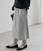 【ラナン/Ranan】のレイヤードニットソースカートパンツ 人気、トレンドファッション・服の通販 founy(ファニー) ファッション Fashion レディースファッション Fashion for Women スカート Skirts 2023年 2023 2023-2024秋冬・A/W Autumn/Winter 2023–24 AW23–24 トレンド Trend, Trending Now ドッキング Docking, Mixed Material ニットソー Knit-Sewn, Cut & Sew Knit バランス Balance, Style Balance レギンス Leggings, Stretch Pants thumbnail ライトグレー|ID: prp329100004782999 ipo3291000000034986164