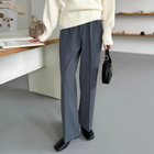 【ココモモ/COCOMOMO】の裏起毛 スラックスパンツ ストレートワイドパンツ レディース ツータック 人気、トレンドファッション・服の通販 founy(ファニー) ファッション Fashion レディースファッション Fashion for Women パンツ Pants & Trousers なめらか Smooth, Silky Texture ストレート Straight, Straight Cut スラックス Slacks, Dress Pants ワイド Wide, Wide Fit A/W・秋冬 Autumn/Winter thumbnail ダークグレー|ID: prp329100004783020 ipo3291000000034903798