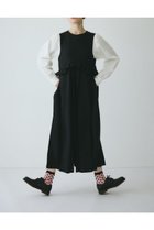 【ヘリンドットサイ/HeRIN.CYE】のMany tuck all in one 人気、トレンドファッション・服の通販 founy(ファニー) ファッション Fashion レディースファッション Fashion for Women フリル Frill, Ruffle thumbnail BLK|ID: prp329100004783240 ipo3291000000034966245